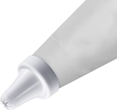 Кондитерський мішок 28 см та 5 пластикових насадок, кремово-білий Westmark