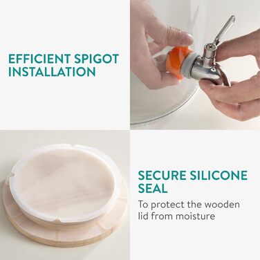 Диспенсер для напоїв скляний 5,6 л Navaris