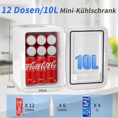 Мини-холодильник 10 л белый YASHE