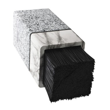 Підставка для кухонних ножів та ножиць Fissman 11x11x23см колір МАРМУР пластик (12875)