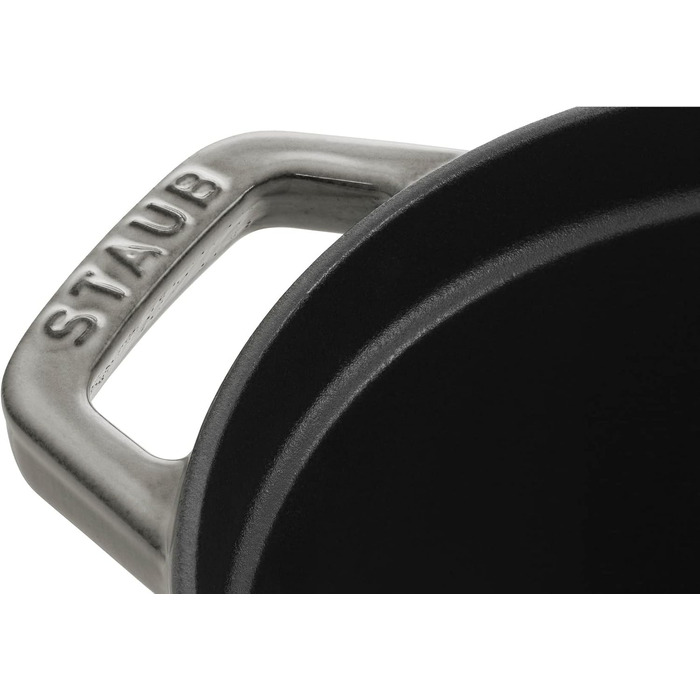 Чавунна жаровня/кокот STAUB, овальна 6,7 л, (37 см, графітово-сіра)