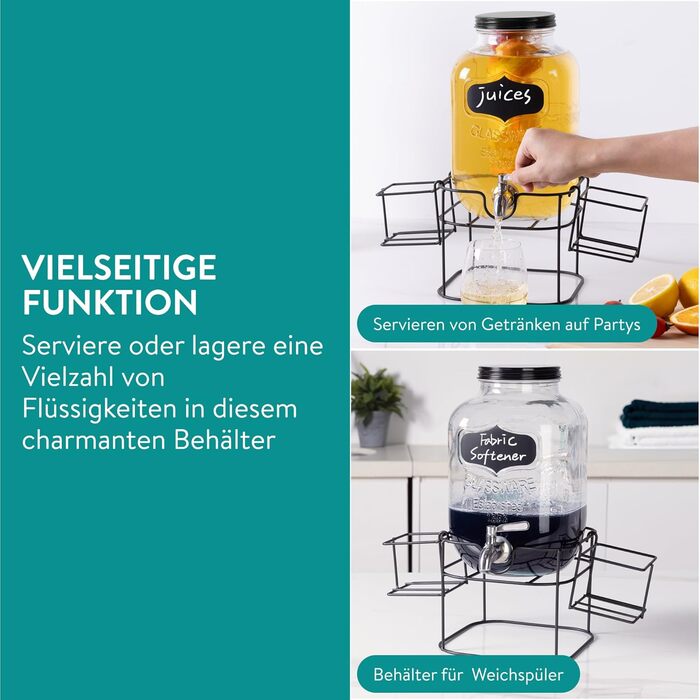 Диспенсер для напоїв з краном 5 л Navaris