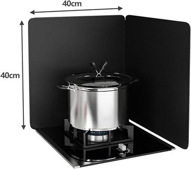 Складаний бризкозахисний екран для кухні 40 х 40 см Evimstil