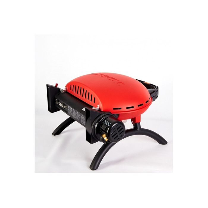 КОМПЛЕКТ Портативный переносной газовый гриль O-GRILL 500, красный+шланг в подарок! Код: 011676
