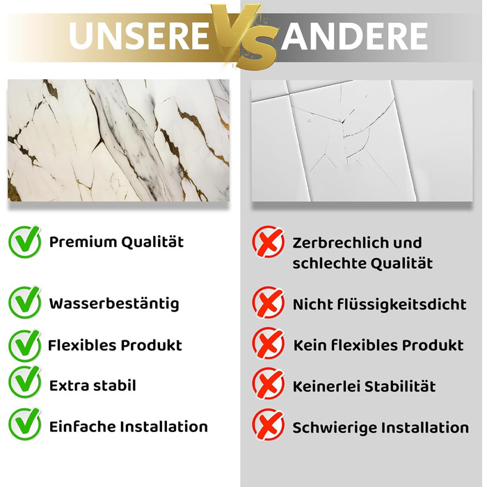 Стінові панелі під мармур 120 х 60 см AS Country Stone