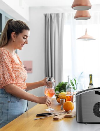 Льдогенератор 1,2 л 95 Вт серебряный KitchenBrothers