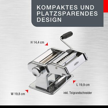 Машина для пасти Pasta Perfetta de Luxe з 3 насадками Gefu