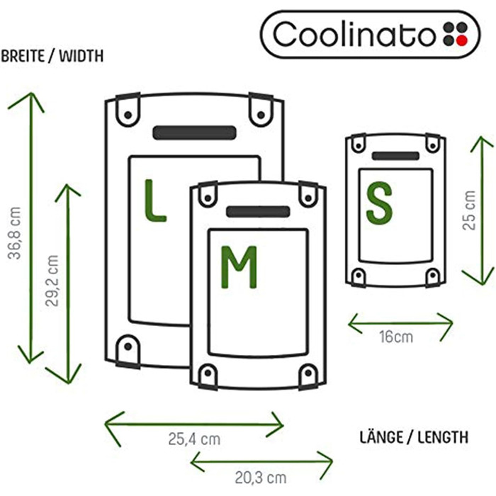 Набір обробних дощок Coolinato, 3 шт., різні розміри, антибактеріальні дошки з жолобком для збору рідини, 3 кольори для гігієнічного розділення продуктів (сірий, розміри S, M та L)