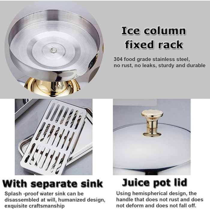 Диспенсер для напоїв професійний 24 л срібний Generisch