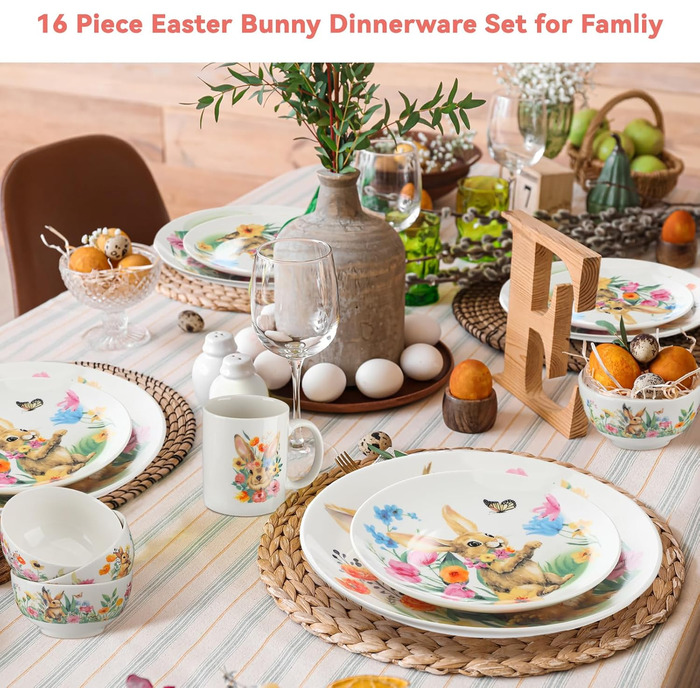 Набір посуду з 16 предметів до Великодня Zhehao