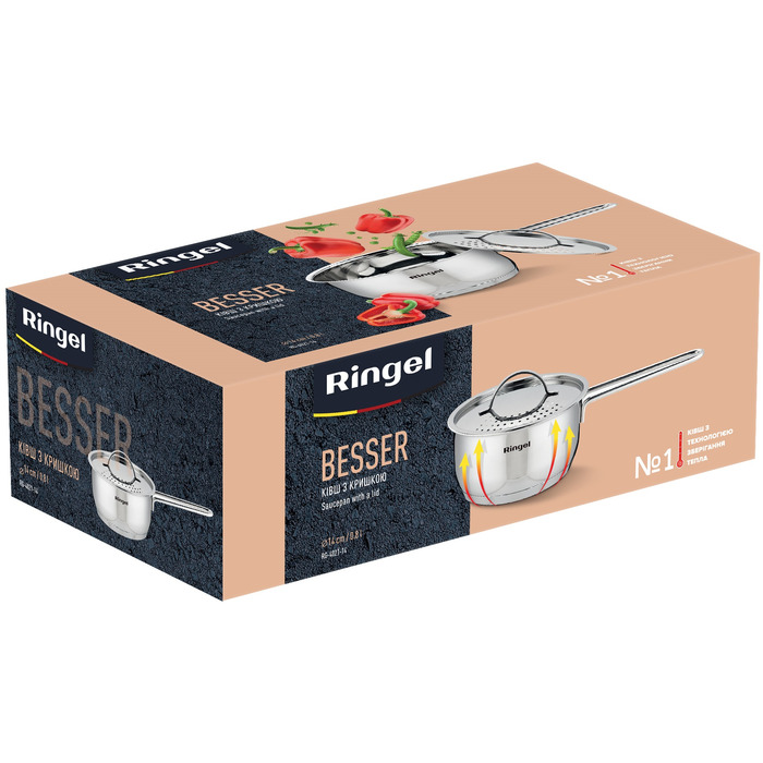 Ковш RINGEL Besser (0.8 л) 14 см с крышкой (6869640)