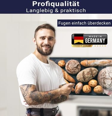 Кухонный фартук со стеклянным видом 280 х 58 см timalo