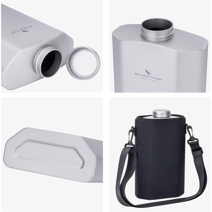 Титановый фляга для кемпинга 2,5л Boundless Voyage