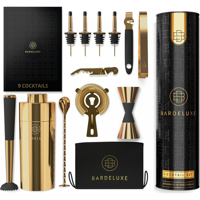 Набір для коктейлів преміум-класу 12 предметів BarDeluxe