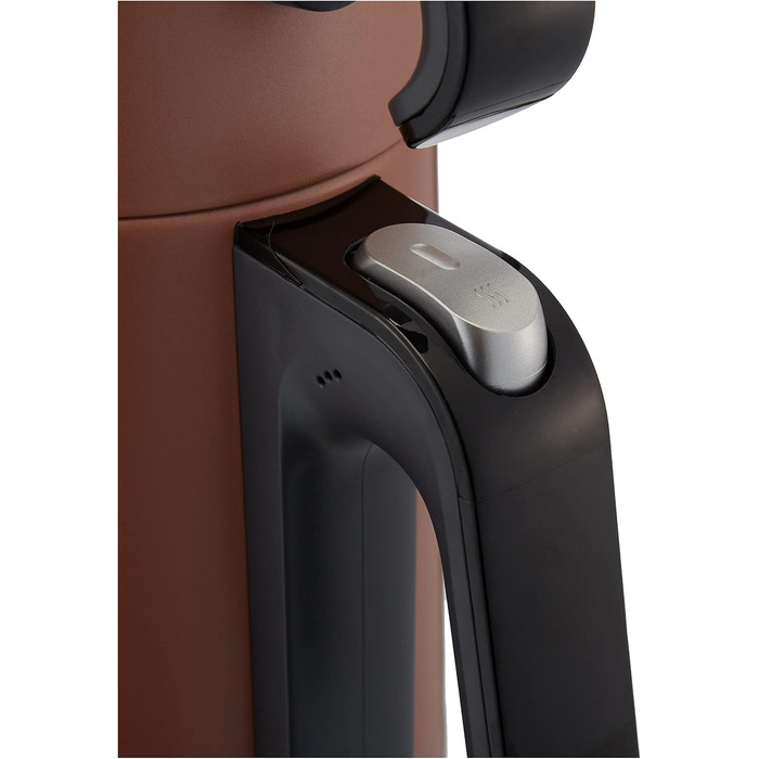 Електричний турецький чайник, 2200 Вт, чайник 3,5 л, скляний чайник 1,2 л, нержавіюча сталь, інтелектуальний контроль температури, захист від кипіння (84 см, Sunset)