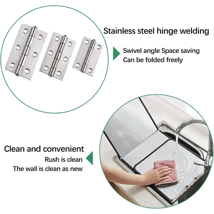 Сложная защита от брызг из нержавеющей стали 80 х 45 х 40 см Generisch