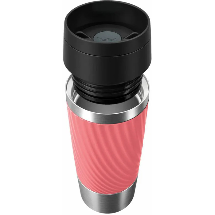 Tefal Термочашка Travel Mug Classic Twist, 0.36л, нержавіюча сталь, кораловий