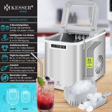 Льодогенератор 2,2 л 150 Вт KESSER