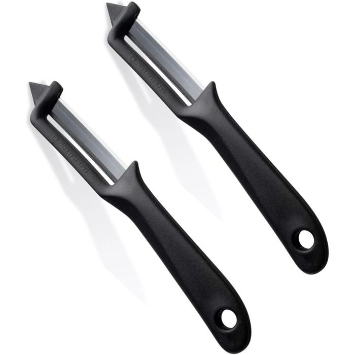 Овочечистка для спаржі 18 см, набір 2 предмети, чорні Fackelmann