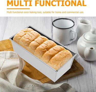 Форма для хліба Ciieeo з нержавіючої сталі, міцна форма для випікання хліба без кришки, універсальна форма для тостів для рівномірного випікання, легко миється, для домашнього та комерційного використання