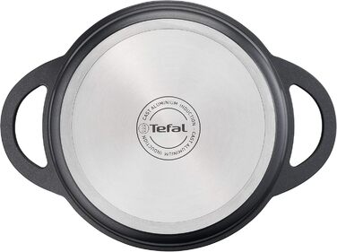 Жаровня 24 см с крышкой, черная TRATTORIA TEFAL