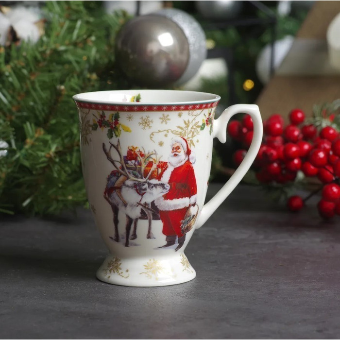 Чашка Fissman CHRISTMAS 300 мл фарфор (13799)