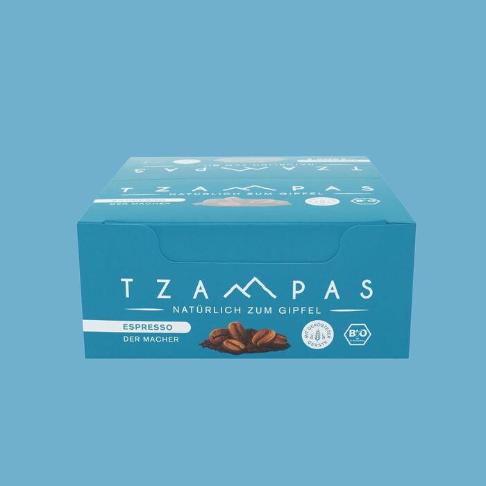 Енергетичні батончики зі смаком еспресо 16 x 40 г, Espresso TZAMPAS
