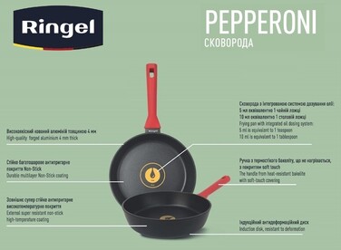Сковорода RINGEL Pepperoni сковорода глибока 24 см (6806839)