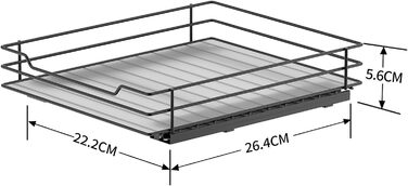 Підставка для спецій розсувна 22,2 x 26,4 x 5.6 см Vialex