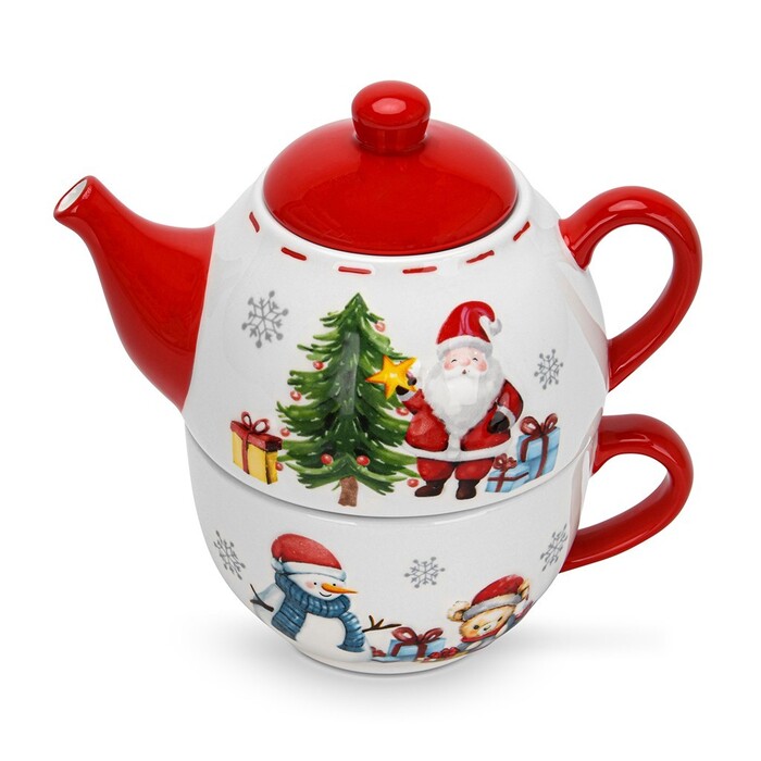 Набір із чайника і чашки Fissman 17,8х12х17,5 см доломіт (0374)