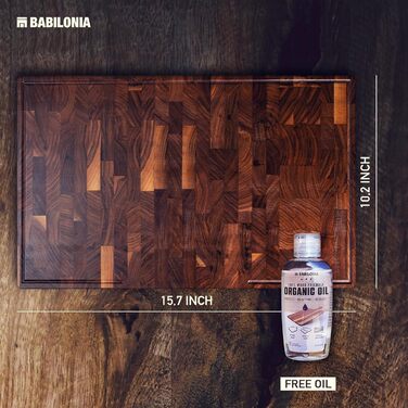 Професійна обробна дошка з американського чорного горіха преміум-якості BABILONIA