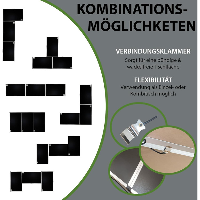Комплект из 3 многофункциональных столов 100x60 см TRUTZHOLM