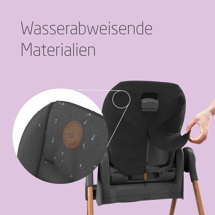 Дитячий стільчик для годування від 0 до 14 графіт Minla Maxi-Cosi