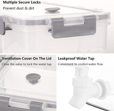 Диспенсеры для напитков с кранами 2 шт 3,5 л MUXHEL