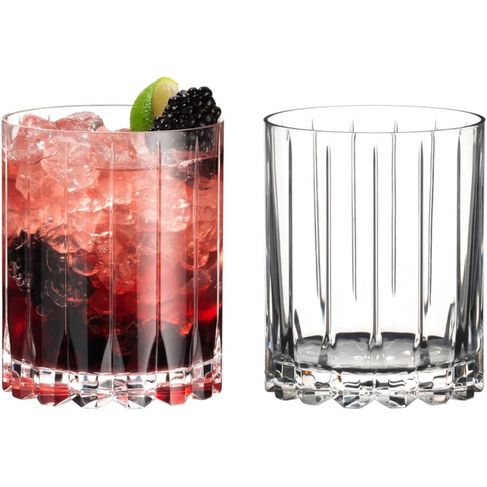 Набір келихів Riedel Double Rocks, 2 шт., для коктейлів, кришталь, можна мити в посудомийній машині - 6417/07