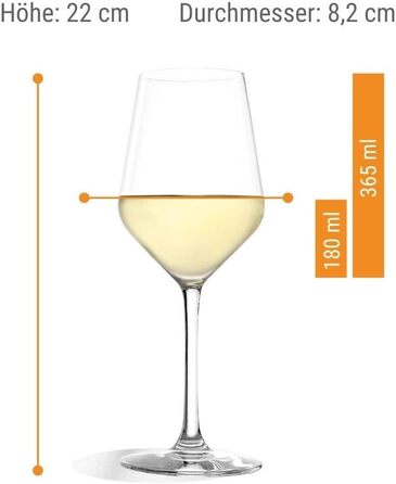 Набір із 6 бокалів для білого вина 365мл, Revolution Stölzle Lausitz