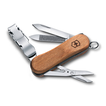 Нож швейцарский 6 функций, 65 мм, Victorinox NailClip Wood