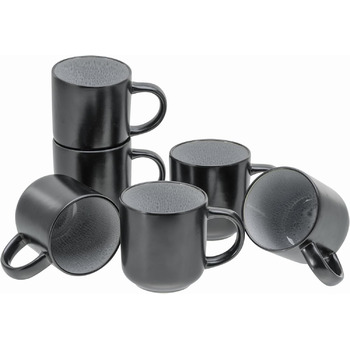 Серія Nordic Fjord набір посуду з 18 предметів, набір тарілок з кераміки (набір кавових кухлів 6 шт. , іній), 21551