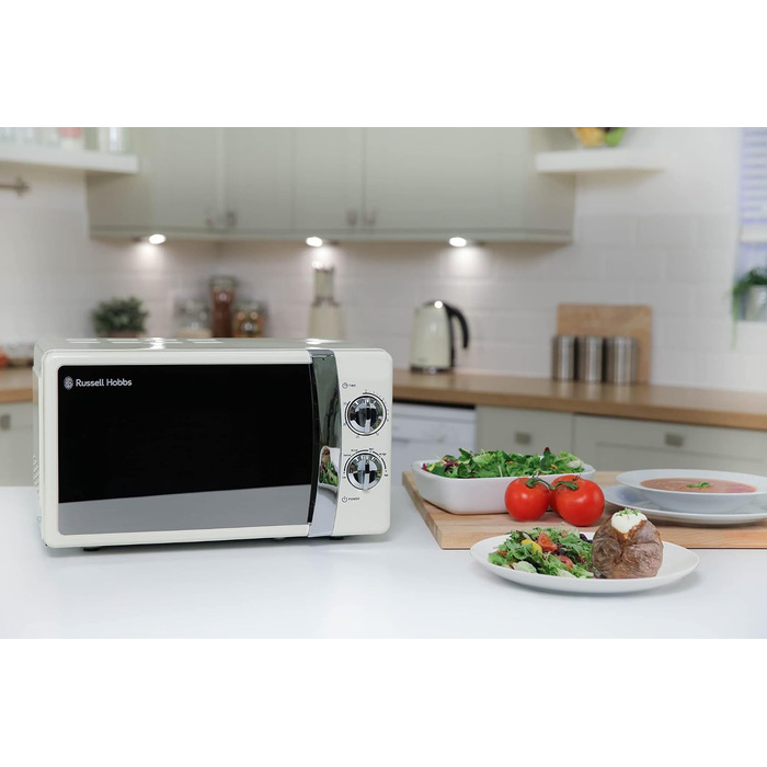 Мікрохвильова піч 17 л, 700 Вт, кремовий RHMM701C Russell Hobbs
