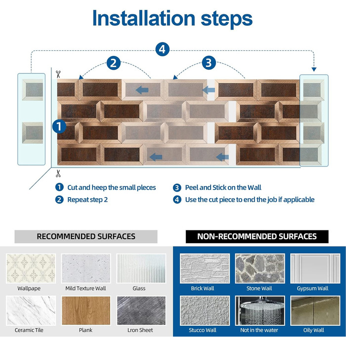 Плитка для кухонной стены 26 х 26 см Yipscazo