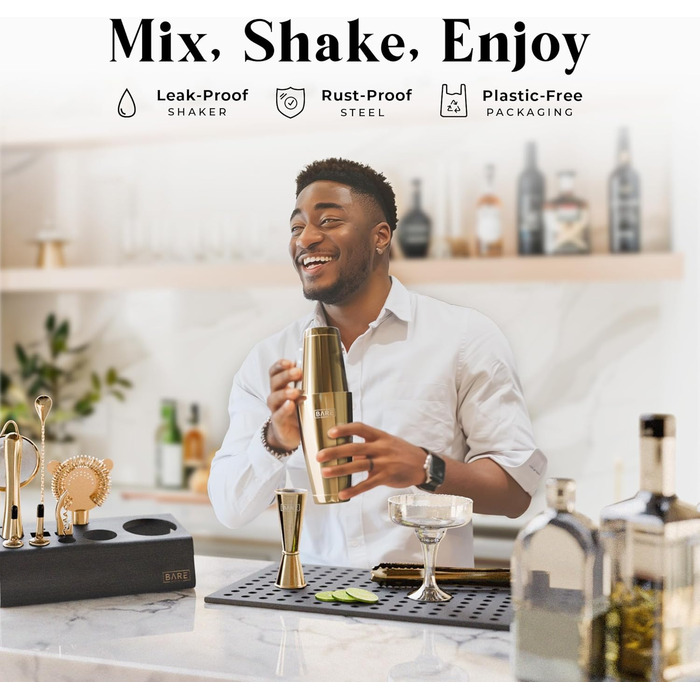 Професійний набір для приготування коктейлів із 14 предметів Bare Barrel
