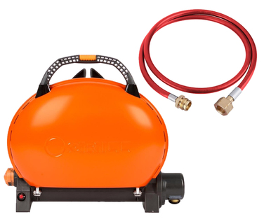 КОМПЛЕКТ Портативний переносний газовий гриль O-GRILL 500, помаранчевий + шланг в подарунок! Код: 011675