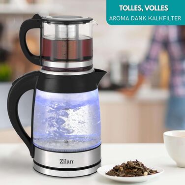 Чайник 100 без бісфенолу А Захисне скло Фільтр від накипу 2200 Вт Захист від перегріву Чай Чайник Чайовар Чайник Чайник Водоварний чайник