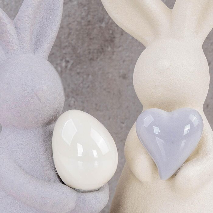 Декоративна фігурка кролика 2 шт levandeo