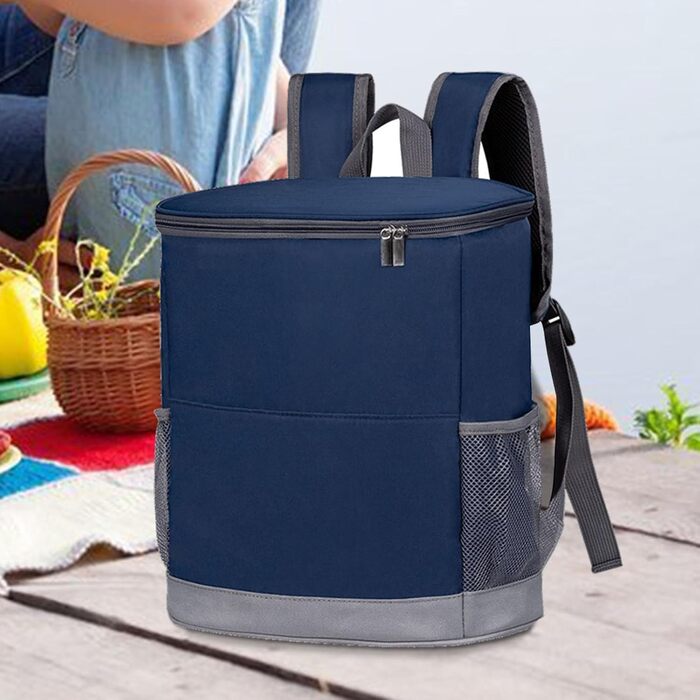 Большой терморюкзак синий Generisch