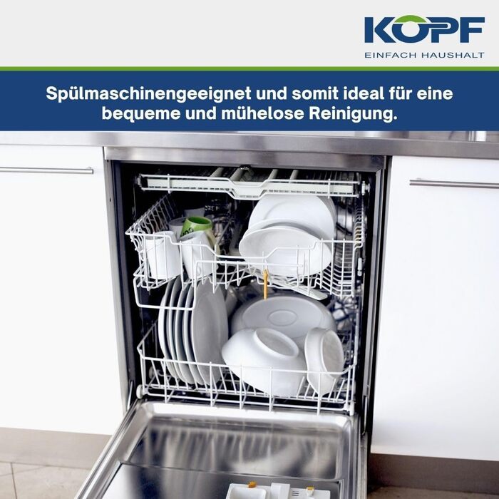 Набір індукційного посуду KOPF Stilo, 10 предметів Можна мити в духовці та посудомийній машині Набір посуду для всіх типів плит 5 каструль з кришками Літрова шкала Нержавіюча сталь