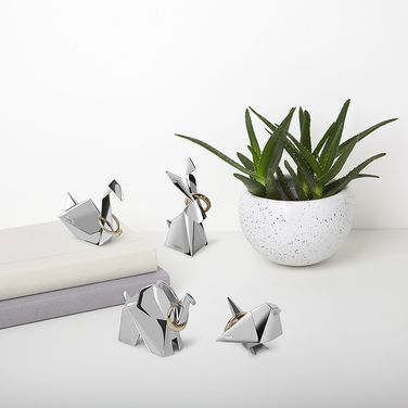 Держатель для колец 6х4,5х3,6 см металлик Origami Umbra