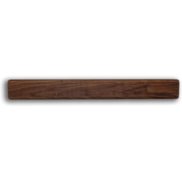Магнітна стрічка з вишуканого дерева волоського горіха для стильної організації ножів 40 x 7 x 3,5 см (60 см)