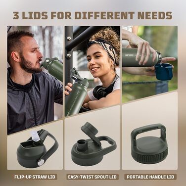 Фляга из нержавеющей стали 900 мл оливково-зеленый OneTigris