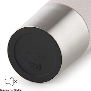 Термокружка Blumtal - Дорожня кружка з нержавіючої сталі - Герметична ізольована кружка для гарячих/холодних напоїв - Кружка з отвором на 360 - Термокружка із застібкою швидкого закриття - Кавова кружка - Рожева (350 мл, 11 - Рожевий)